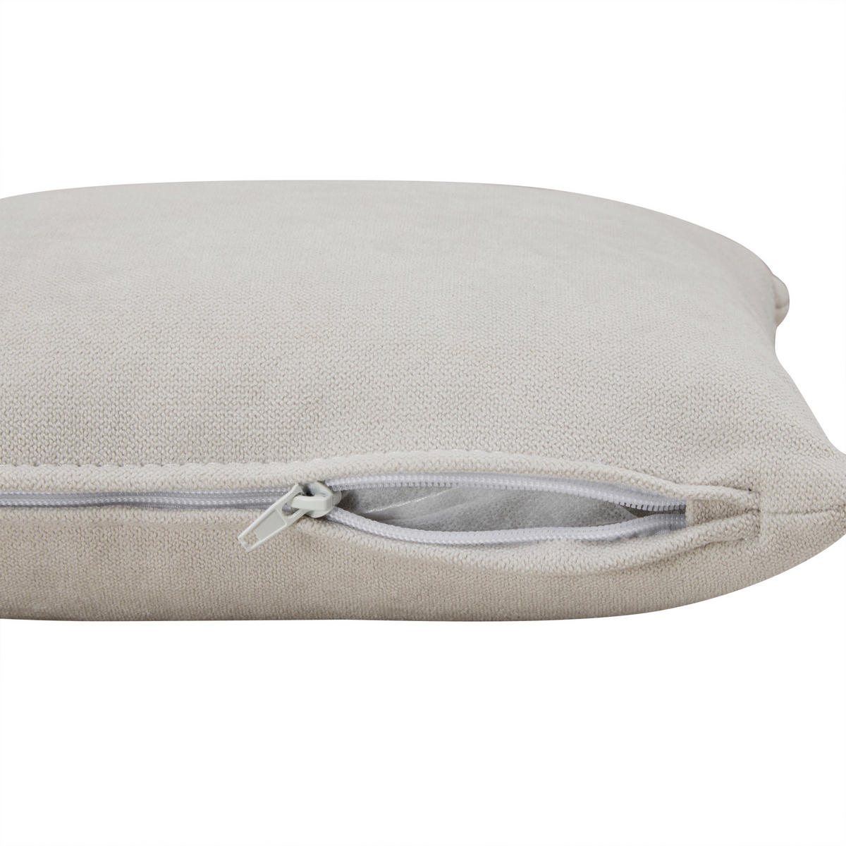 4-SITZER ECKSCHLAFSOFA Flanell Beige mit USB, Stauraum und mit Kissen - Beige, Holzwerkstoff/Textil (214/131cm) - WISHDOR