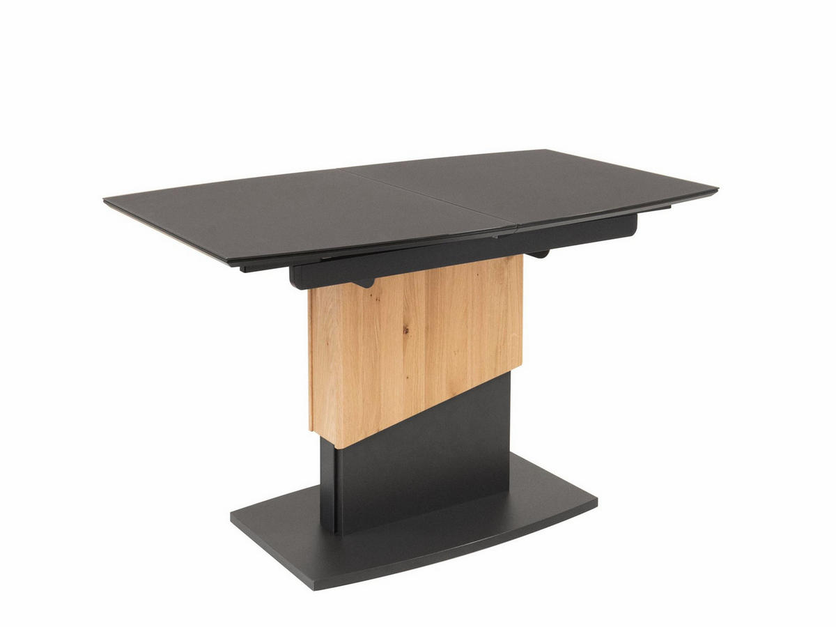 COUCHTISCH höhenverstellbar und ausziehbar Cierra 115x54x70 Wildeiche - Wildeiche/Grau, Glas (115/70/70cm) - 58aufmkessel