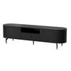 TV-SCHRANK Zante Schwarz 180 cm - Schwarz, Holzwerkstoff/Metall (180.1/49/40cm) - Selsey