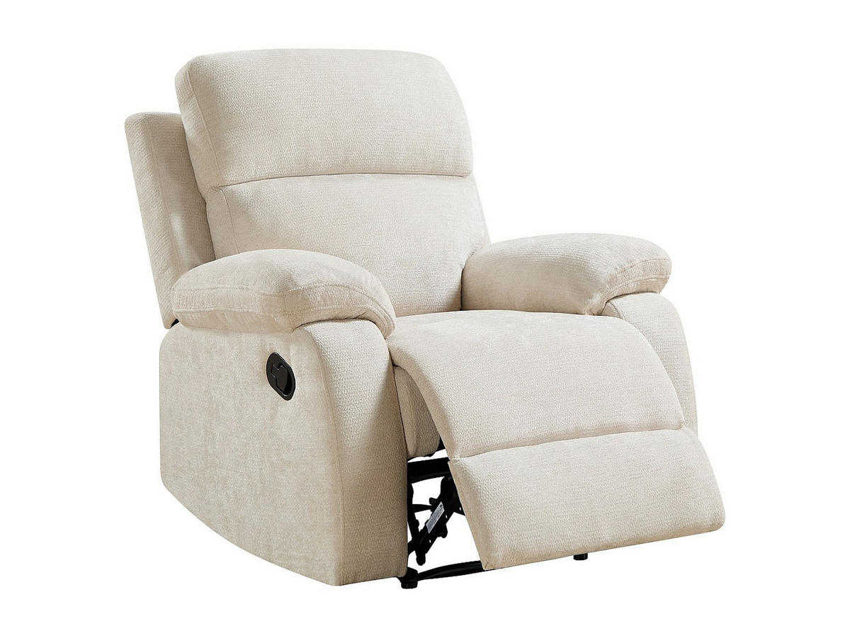 RELAXSESSEL - 1 Person - Stoff - Beige - - Beige, Textil (91/100/96cm) - Vente-Unique