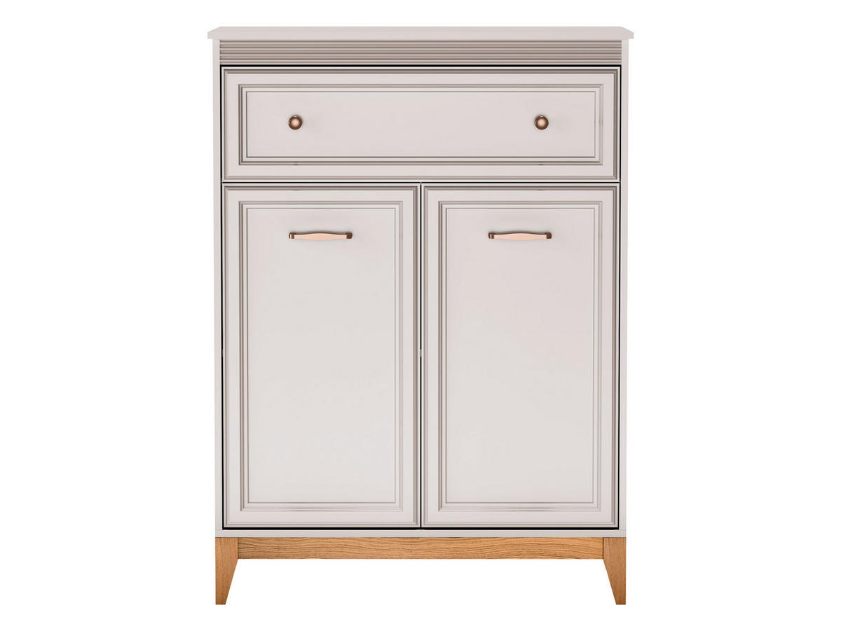 KOMMODE Windsor W-04 - Kaschmir/Eichefarben, Holz/Holzwerkstoff (92/126/41cm) - MIRJAN24