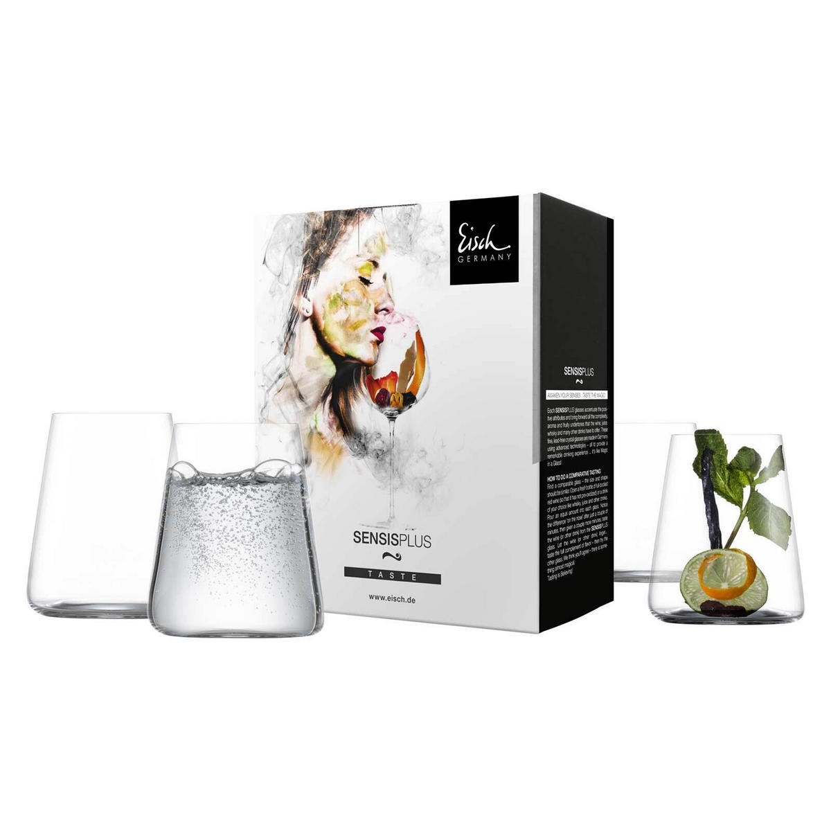 ALLROUNDBECHER Sky SensisPlus transparent 500 ml 4er Set - Transparent, Glas - Eisch