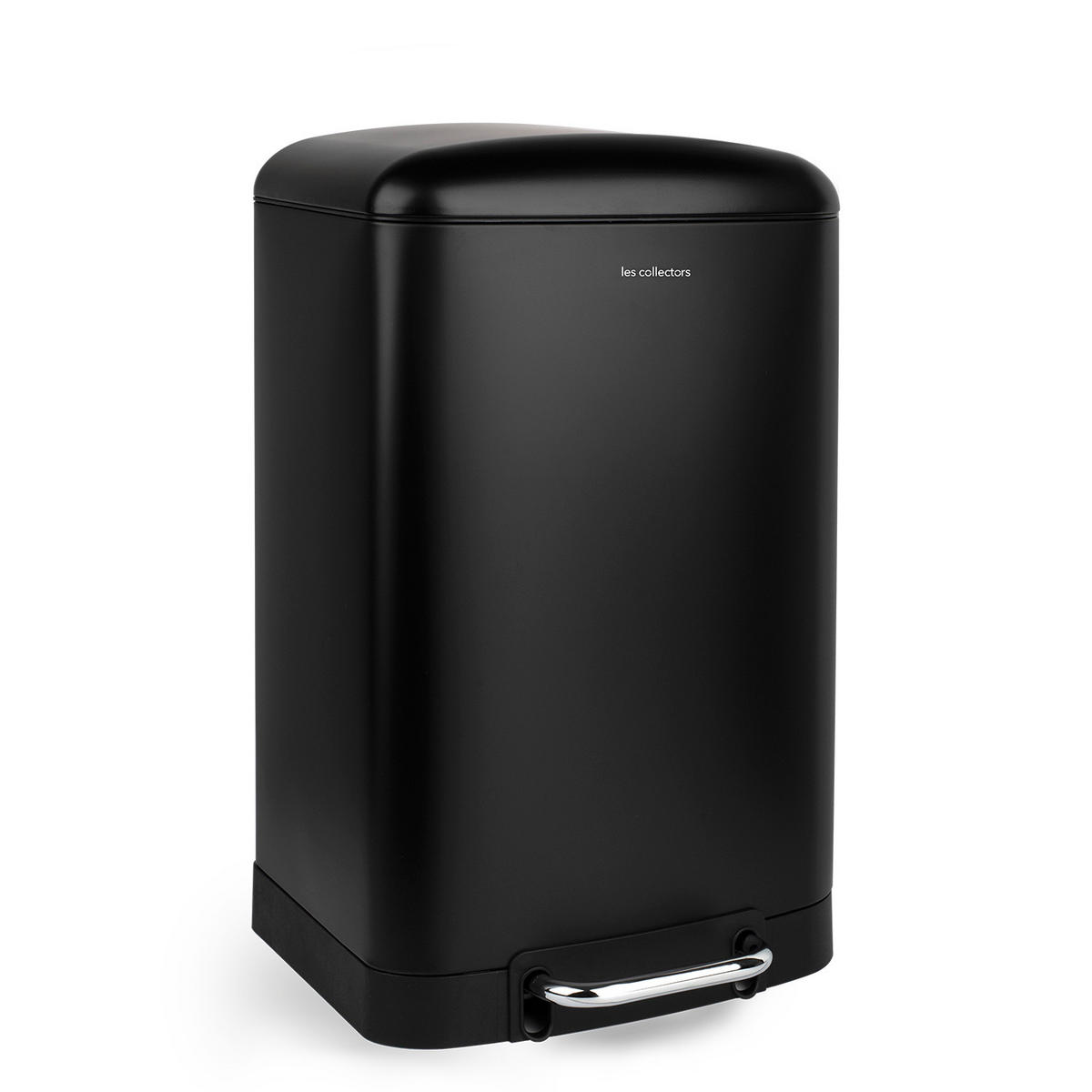 TRETMÜLLEIMER 20L - black edition N°505 - Schwarz, Metall (30/52.5/29cm) - Les Collectors