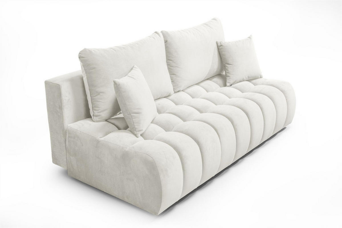 SCHLAFSOFA Nina - Weiß, Holzwerkstoff/Textil (200/96/107cm) - Fun Möbel