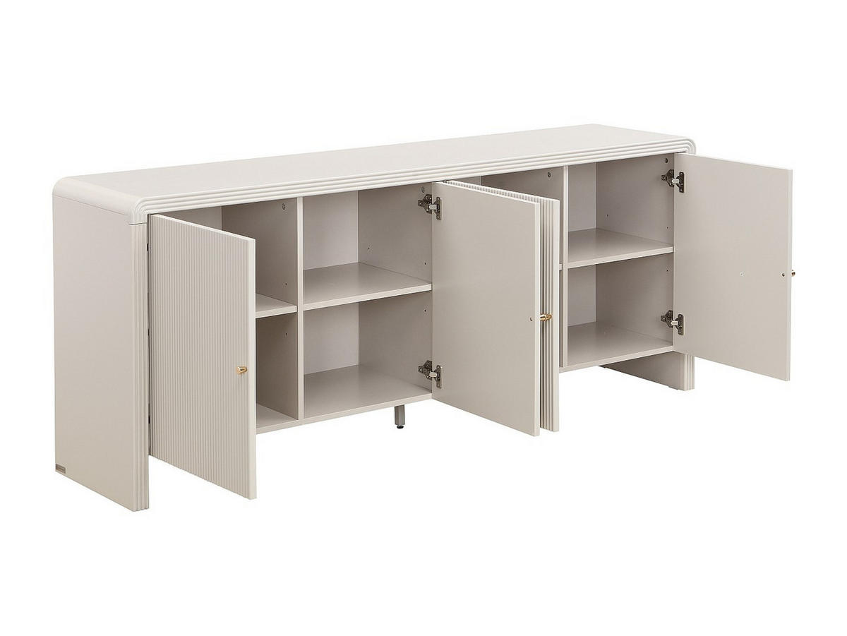 SIDEBOARD - 179.6 cm x 40 cm - Holz, Platte - Beige - MIRENALO - Beige, Holz (179.6/75/40cm) - Vente-Unique