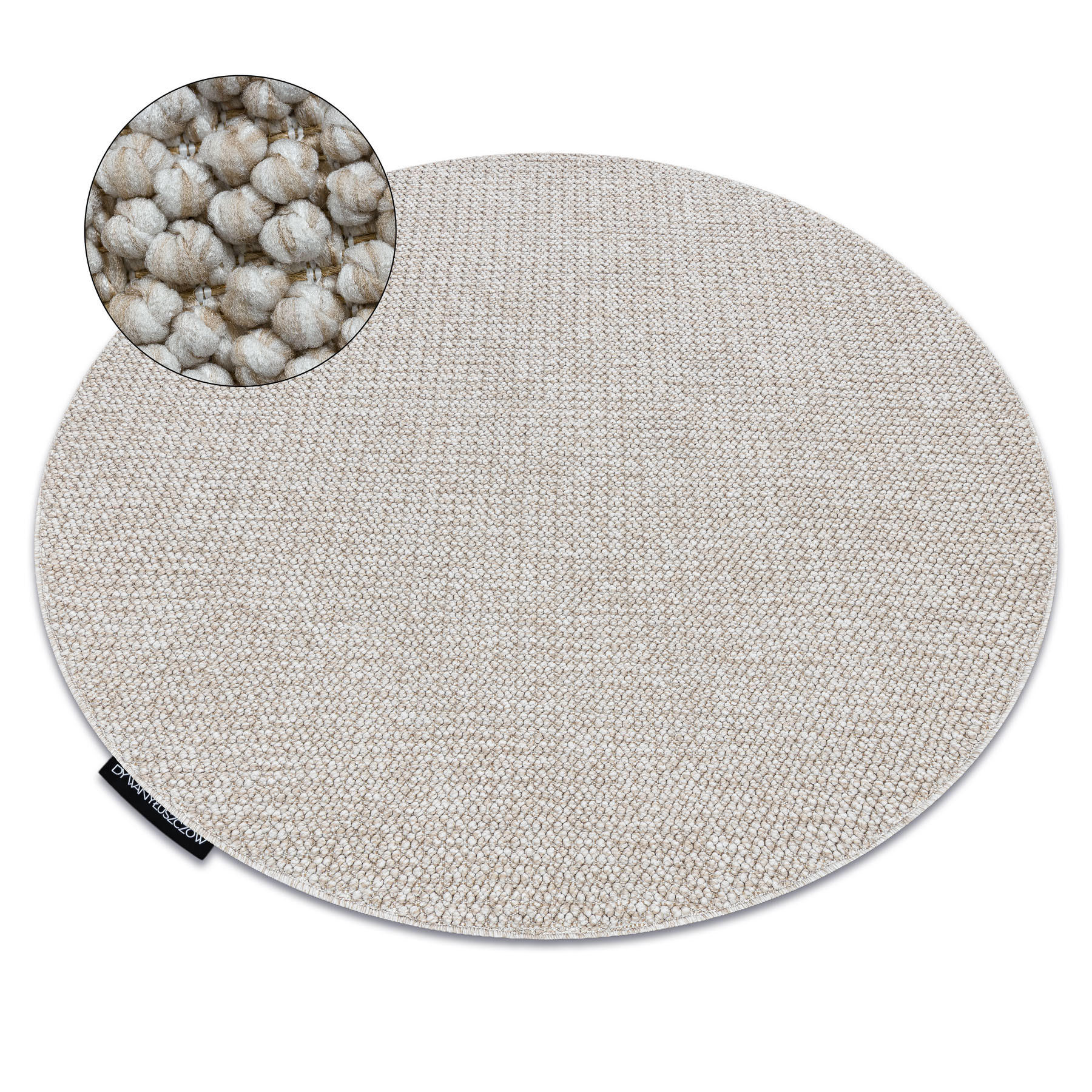 TEPPICH Casablanca LOOP 200 cm - Beige, Textil (200/200cm) - rugsX