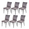 ESSZIMMERSTUHL Grau 6er-Set - Grau, Textil (50/88/64cm) - MCW