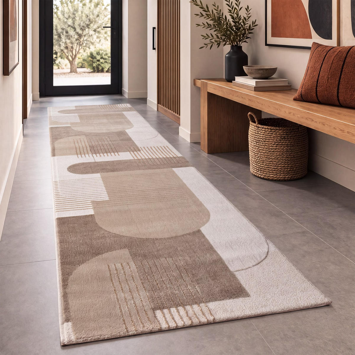 KURZFLORTEPPICH 80/300 cm Tuana 221 - Beige, Kunststoff (80/300cm) - Paco Home