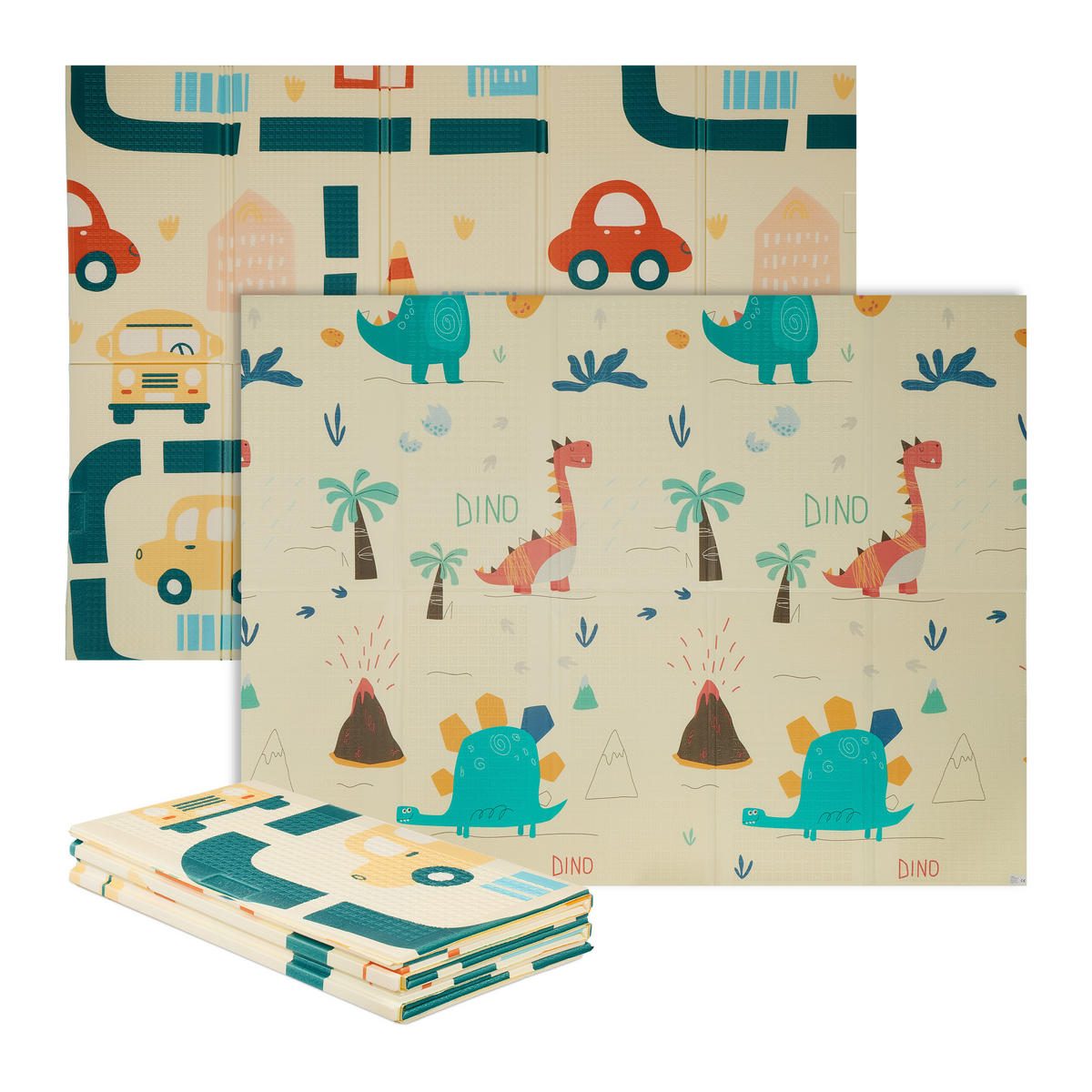 HRACIA mapa - krémová, textil (200/150cm) - Relaxdays