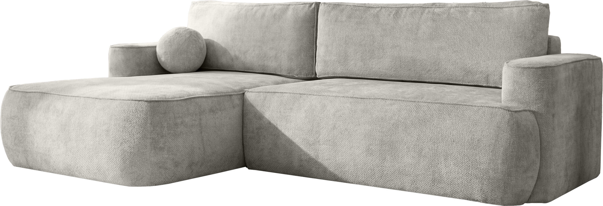 WFL Group Ecksofa Hellgrau 267x154 cm