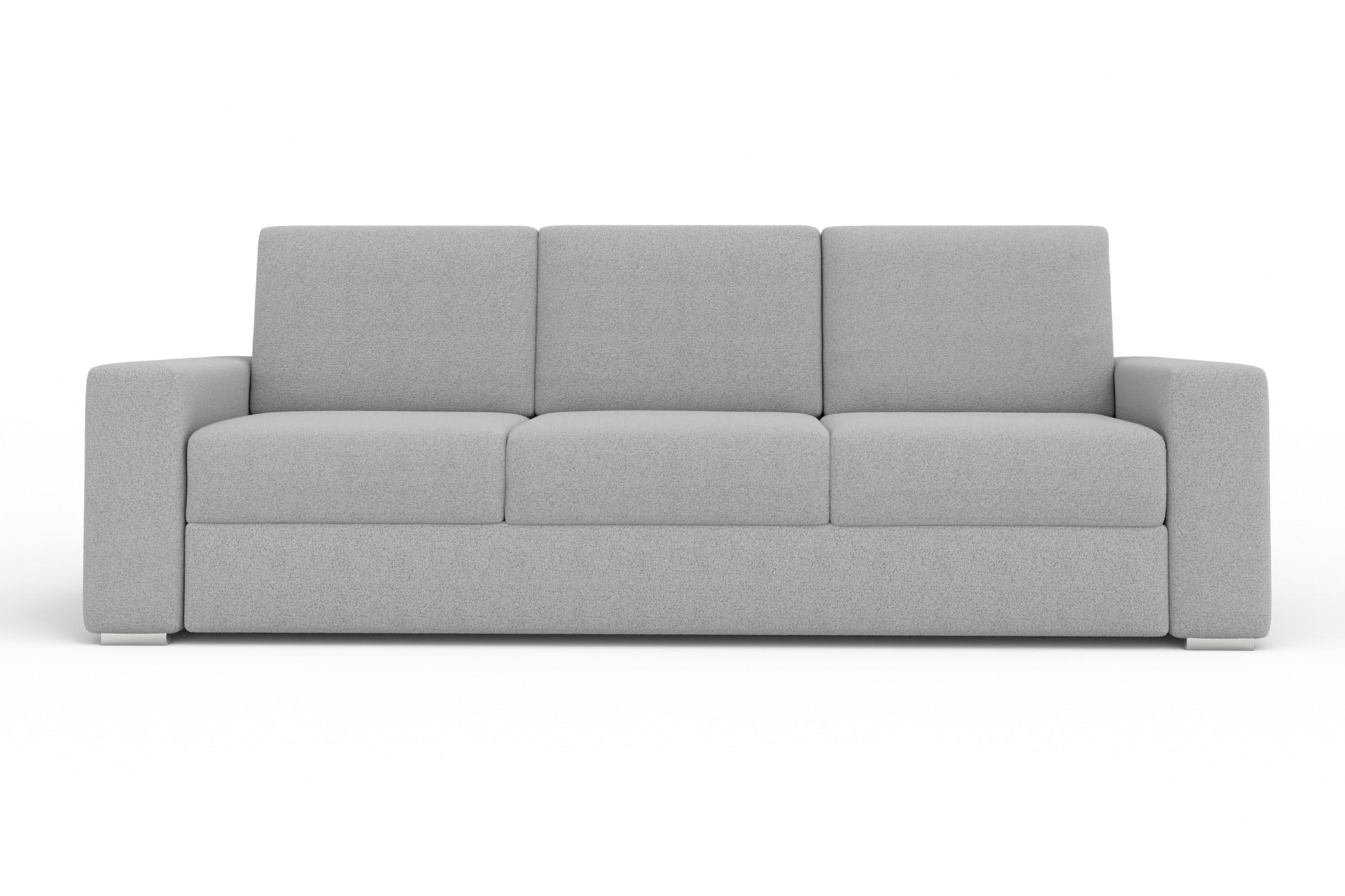3-SITZER SOFA TOCO 245 cm breit in Boucle Hellgrau - Hellgrau, Holzwerkstoff/Textil (245/90/92cm) - Deine Möbel 24