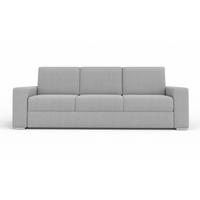 3-SITZER SOFA TOCO 245 cm breit in Boucle Hellgrau - Hellgrau, Holzwerkstoff/Textil (245/90/92cm) - Deine Möbel 24