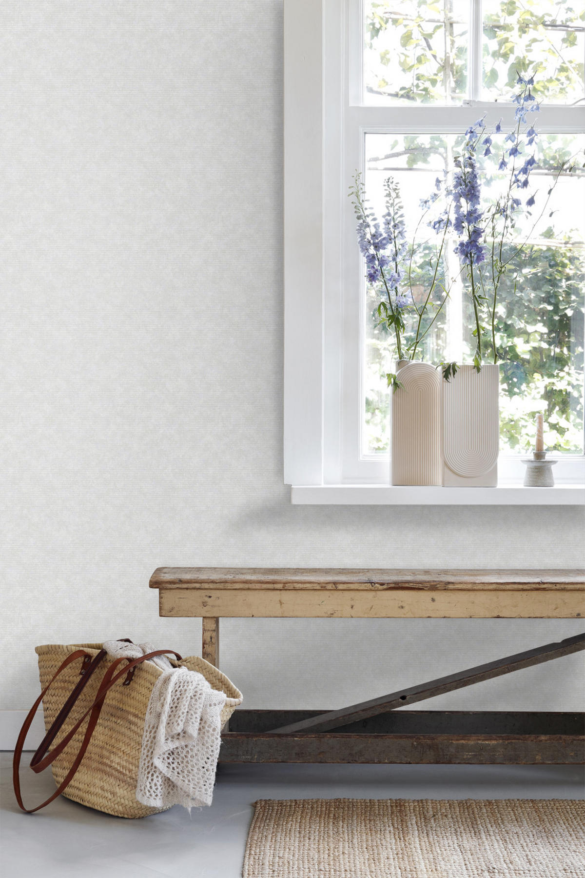 TAPETE Uni 53 cm x 10.05 m - Grau, Papier (53/1000cm) - ESTAhome