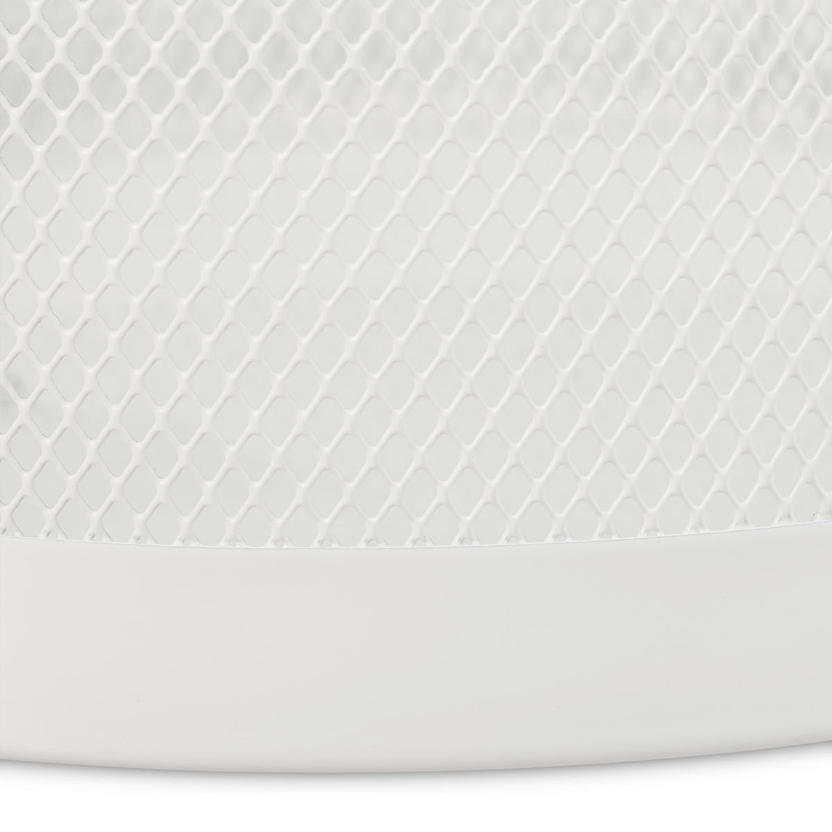 PAPIERKORB - Weiß, Metall (26/28/26cm) - Relaxdays