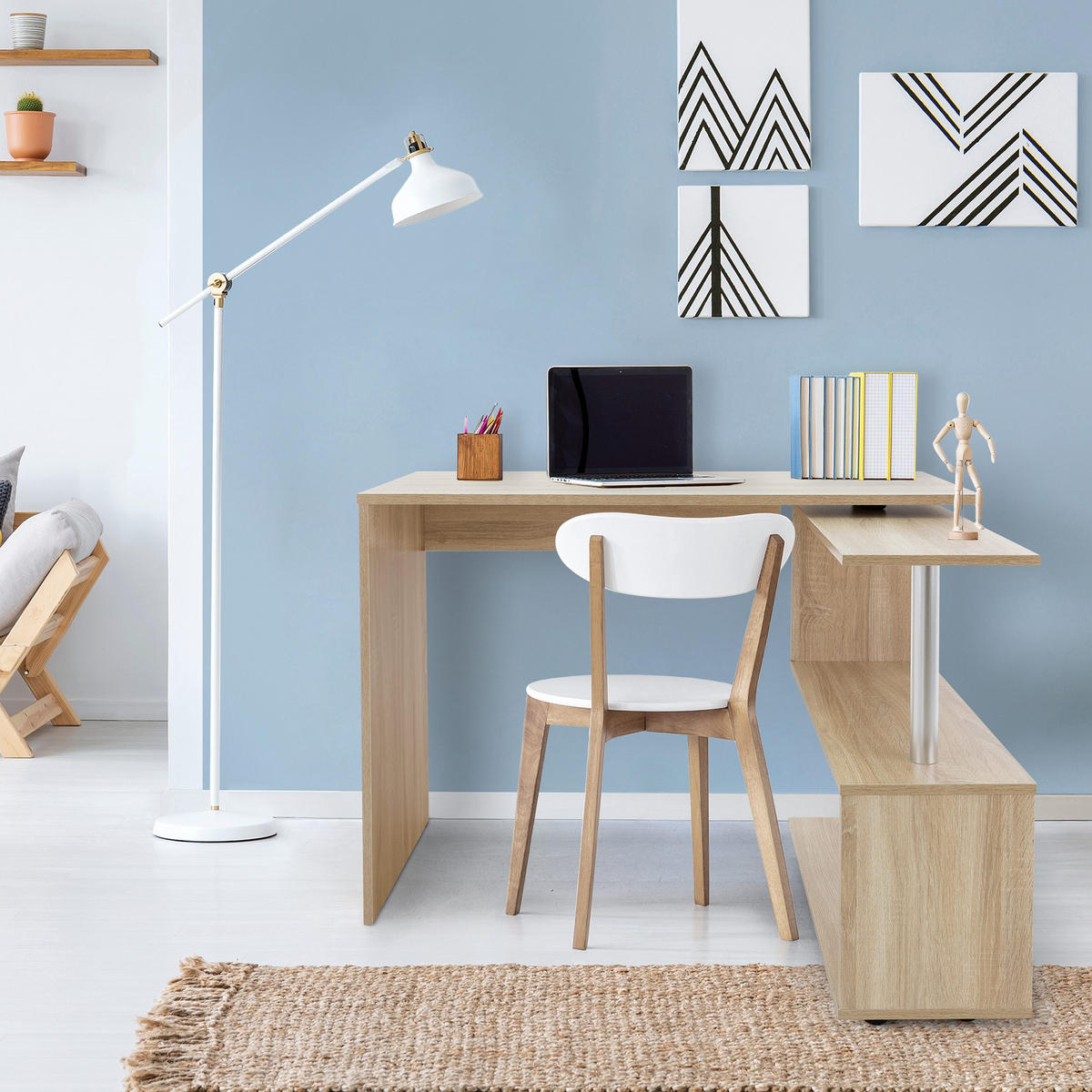 SCHREIBTISCH - Braun, Holzwerkstoff (150/88/75cm) - ML-DESIGN