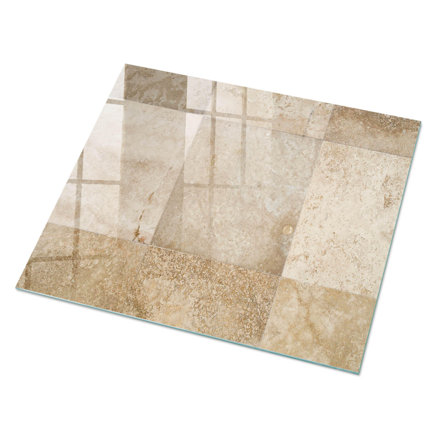 ArtPrintCave Glasplatte Creme 80x60x0.4 cm