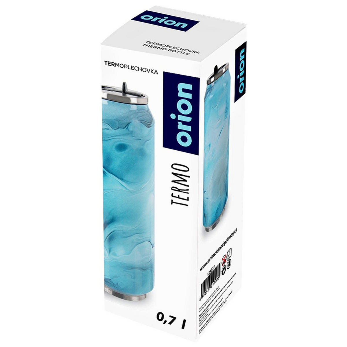 THERMOBECHER Dose Dino Blau 500 ml Blau - Blau, Metall (0.5L) - Orion 