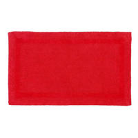 BADEMATTE 70/120 cm, 100% Baumwolle, wendbar - Rot, Textil (70/120cm) - Homescapes