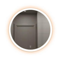LED-SPIEGEL EMMI - 80 cm - Weiß, Glas (80/80/1cm) - Home Deluxe