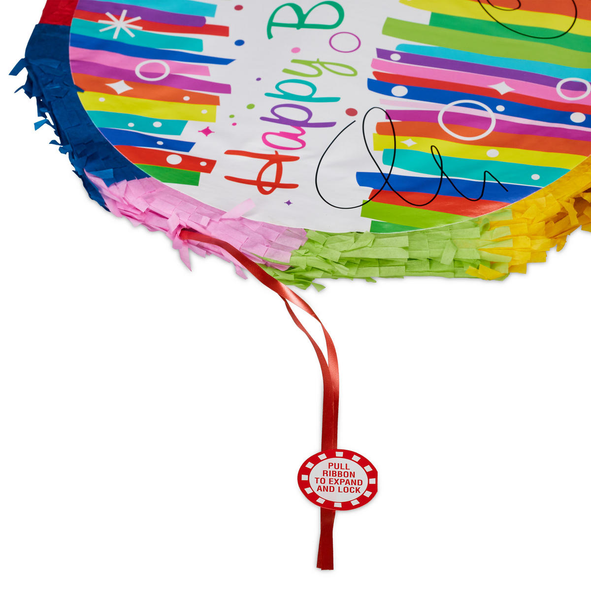 PINÁTA - různobarevná, papír/vlnitá lepenka (32/32/9cm) - Relaxdays