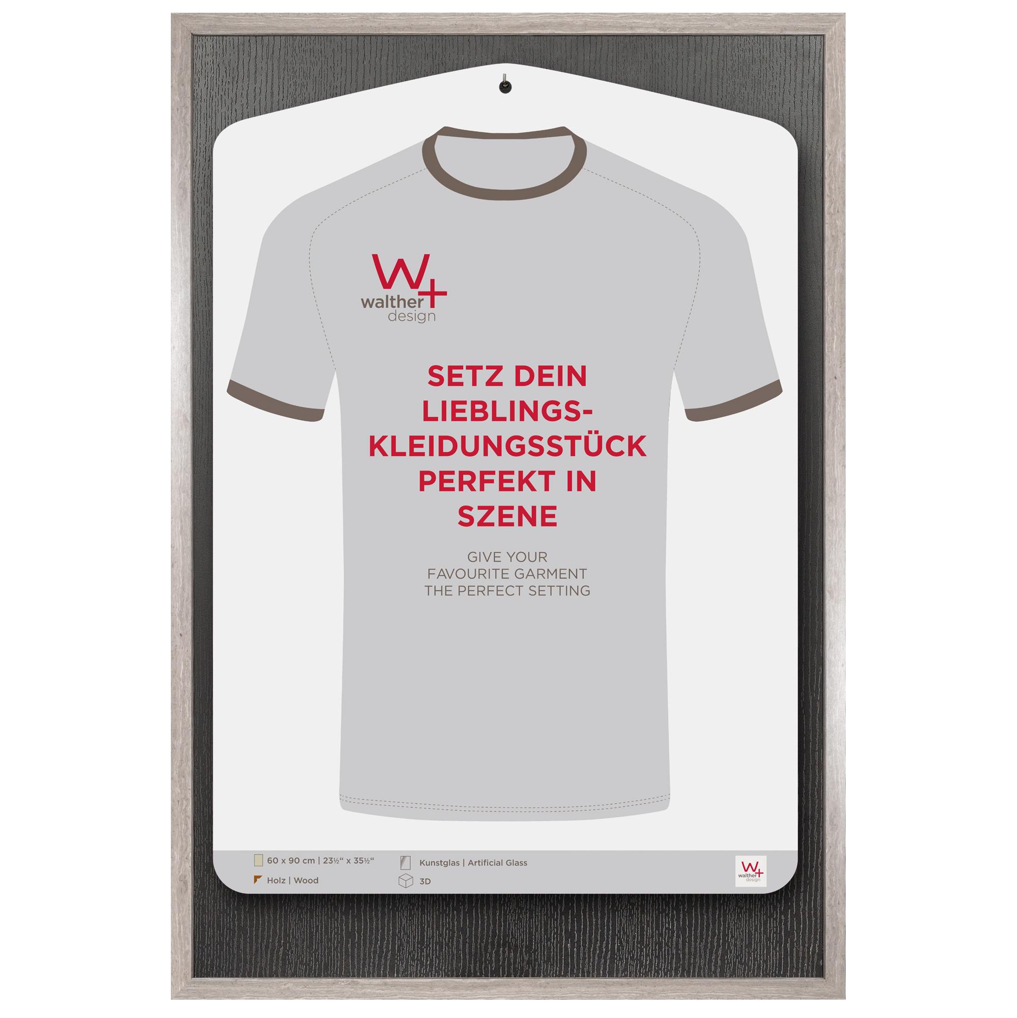 walther design Bilderrahmen Grau 63x93 cm