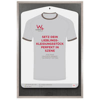 BILDERRAHMEN Stockholm 3D Holzr. 60x90 cm, Trikotrahmen GRAU mit Kunstglas - Grau, Holzwerkstoff (63/93/3.2cm) - walther design