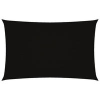 SONNENSEGEL Oxford-Gewebe Rechteckig 4x7 m Schwarz - Schwarz, Textil (700/400cm) - furnicato
