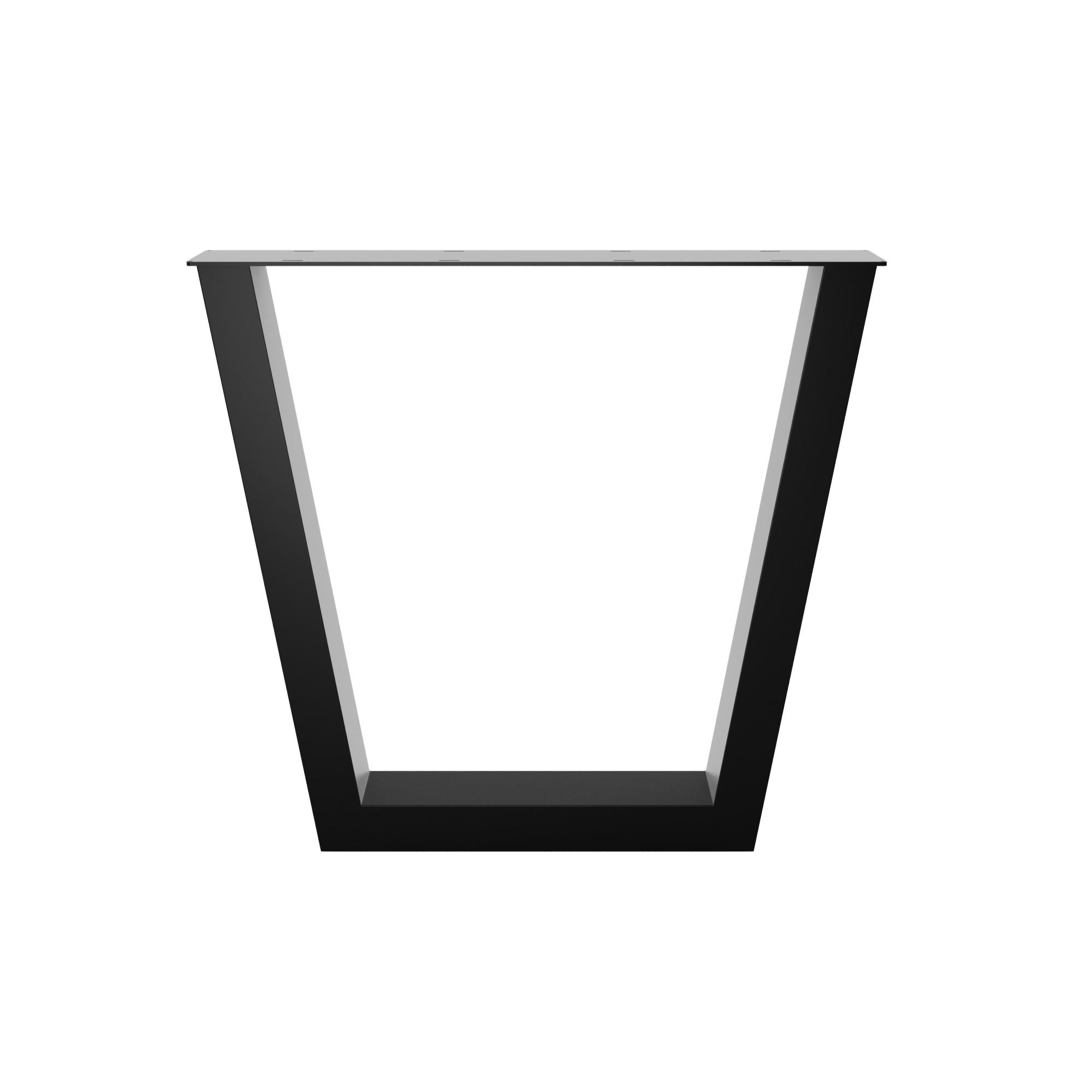 TISCHBEINE Atria Lite Extreme 2er-Set Schwarz 72cm - Schwarz, Metall (80/72/10cm) - Metalo Pro