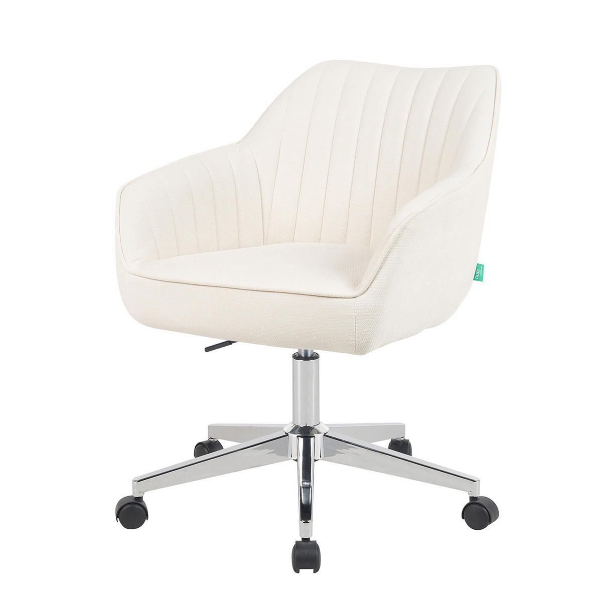 BÜROSTUHL Mika-Noel - Chromfarben/Creme, Textil/Metall (60/79/61cm) - DUBI Möbel