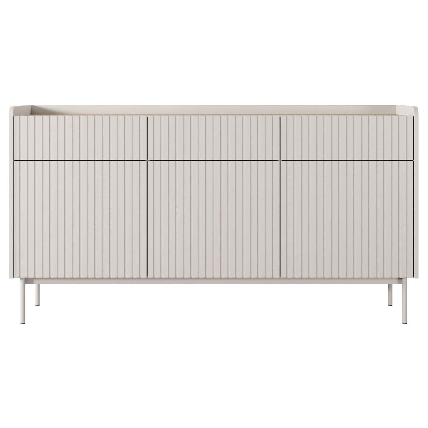 SIDEBOARD Liwelo Greige 153 cm - Taupe, Holzwerkstoff/Metall (153/82.2/38cm) - Selsey