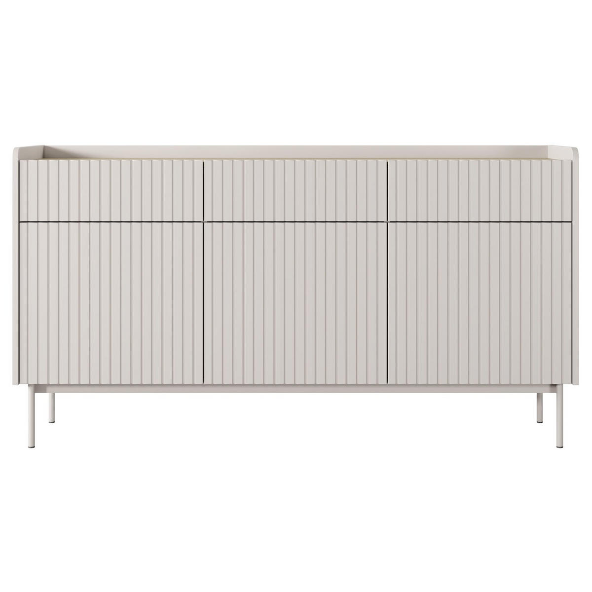 SIDEBOARD Liwelo Greige 153 cm - Taupe, Holzwerkstoff/Metall (153/82.2/38cm) - Selsey