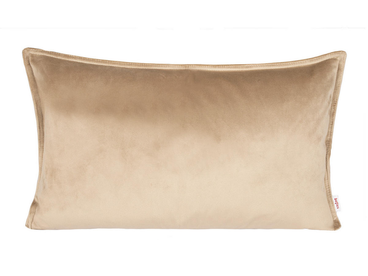 KISSENHÜLLE Samt&Sonders braun-beige 50/30 cm - Beige, Textil (30/50cm) - beties Heimtextil