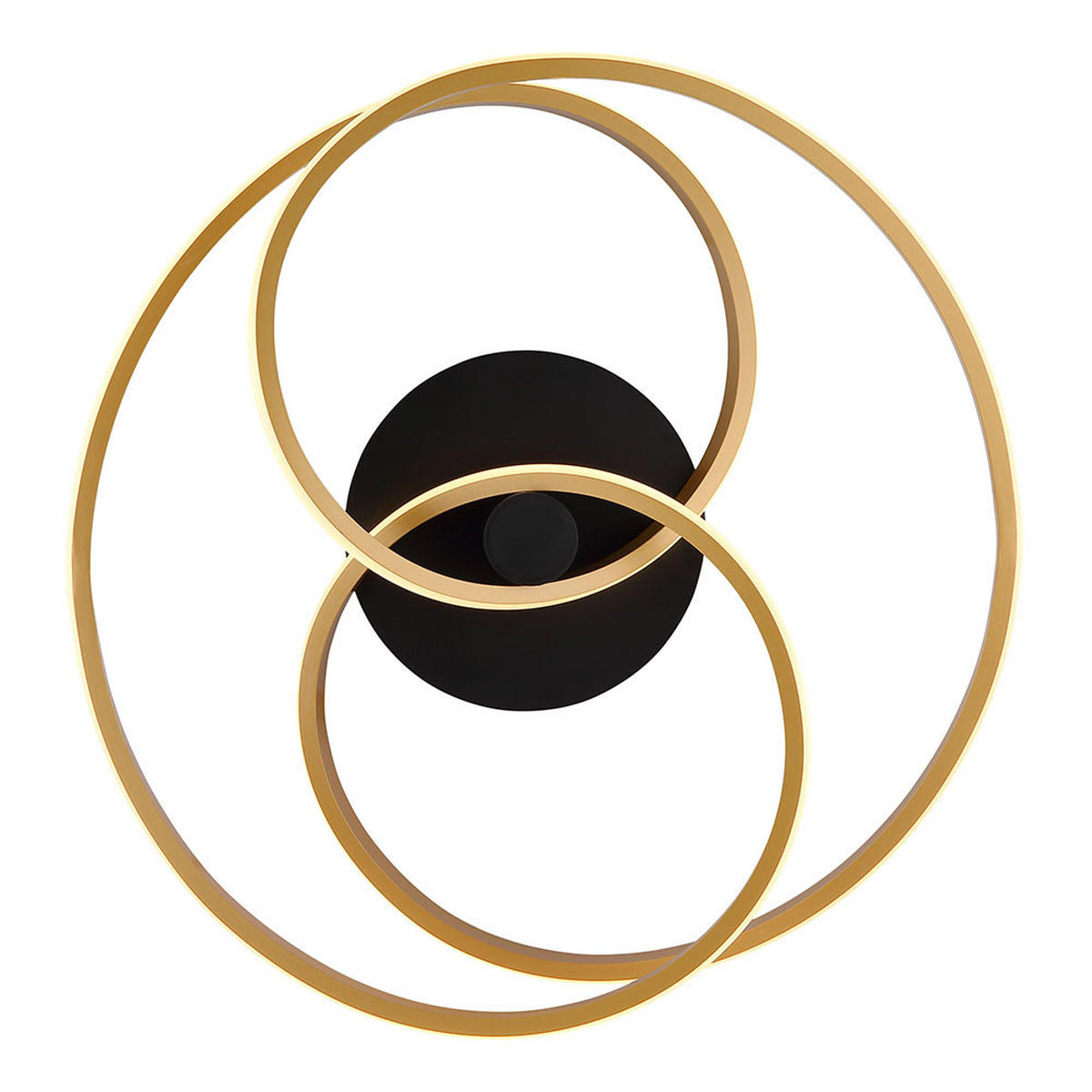 LED DECKENLEUCHTE Glyxar Gold Aluminium - Goldfarben, Metall (50/50/16cm) - Globo Lighting