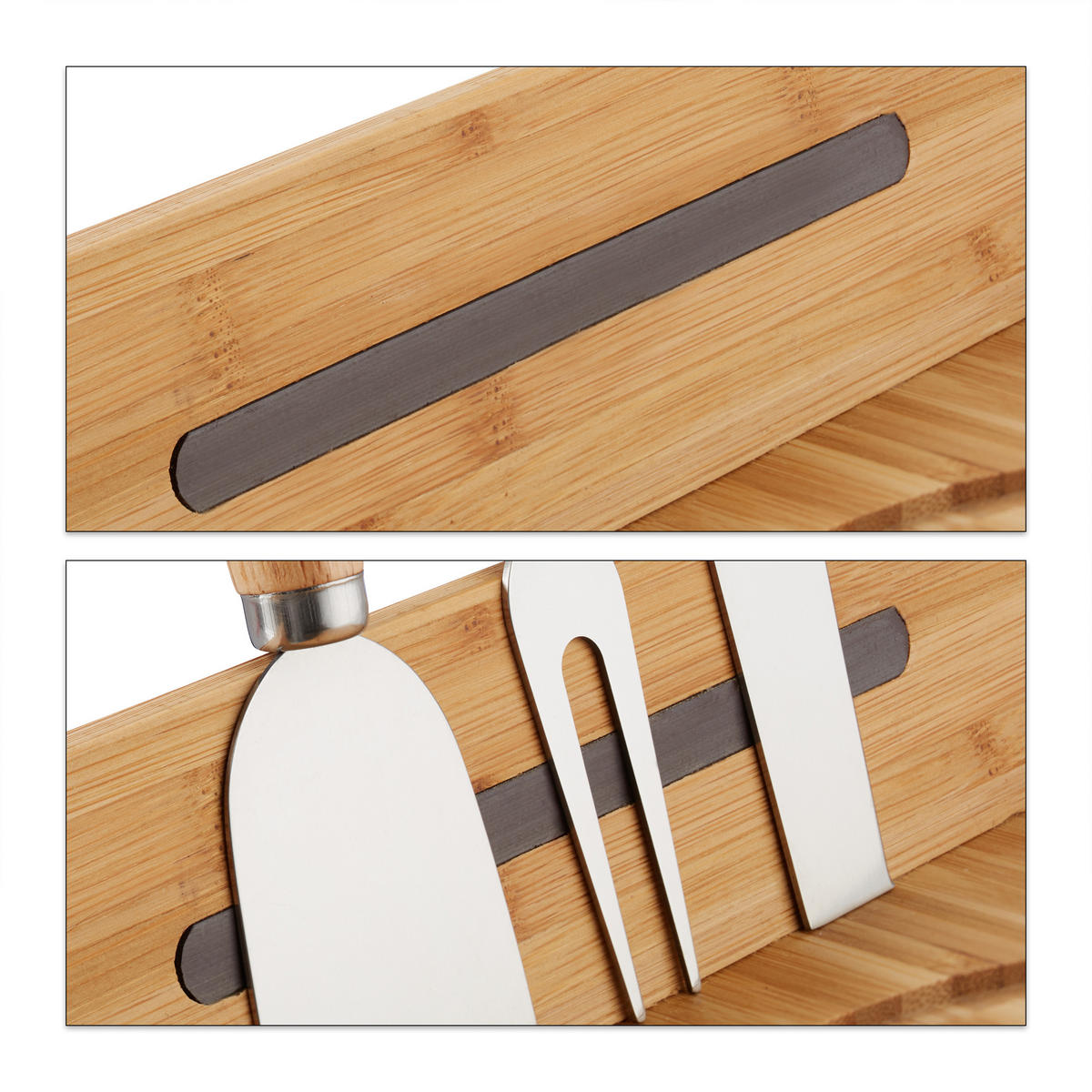 KÄSEGLOCKE - Hellbraun, Holz/Kunststoff (31/25cm) - Relaxdays