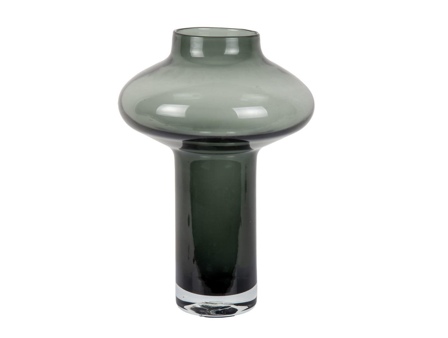 VASE Asombroso Grau 20/20/37 cm - Grau, Glas (37cm) - Present Time