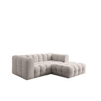 ECKSOFA Solvie Xs In Moly - Creme, Holzwerkstoff/Textil (239/193cm) - Fun Möbel