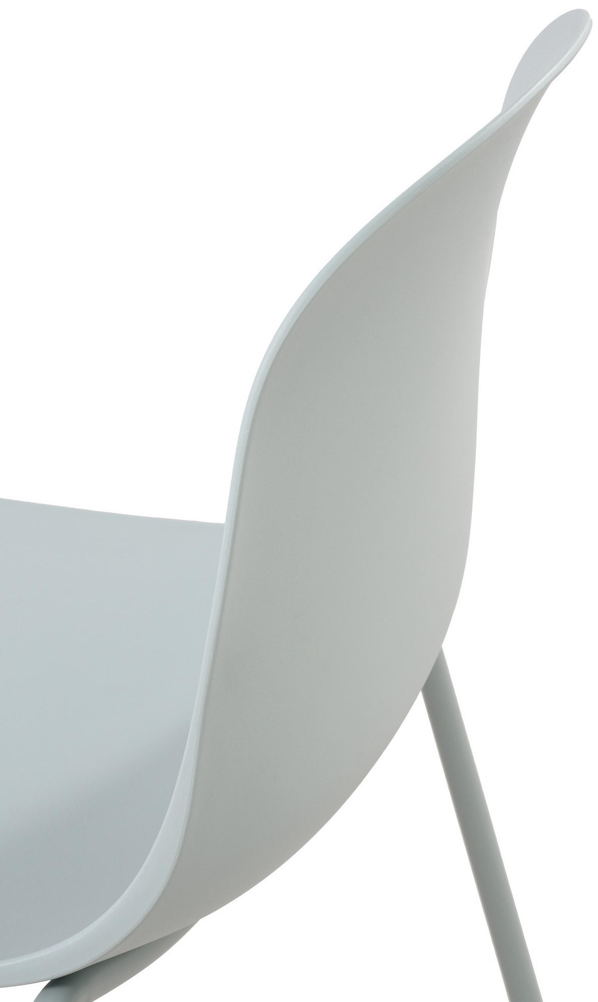 STAPELSTUHL 2er Set Kunststoff Türkis - Türkis, Kunststoff/Metall (51/85/53cm) - CLP