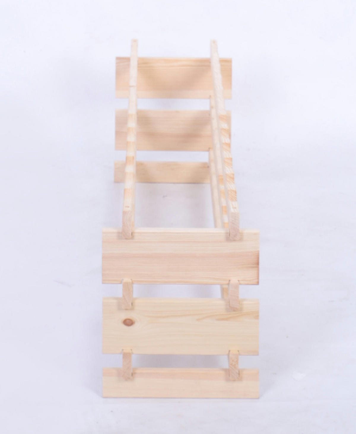 WEINREGAL VINOTECA FLEX PRO HxBxT 37x123x28cm 36 Flaschen auf 3 Ebenen Natur unbehandelt - Naturfarben, Holz (123/37/28cm) - PROREGAL