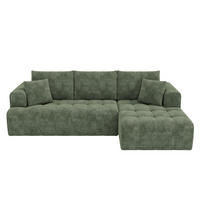 ECKSOFA 244.5/136/79 cm Grün Chenille - Grün, Textil (244.5/136cm) - Oxeza