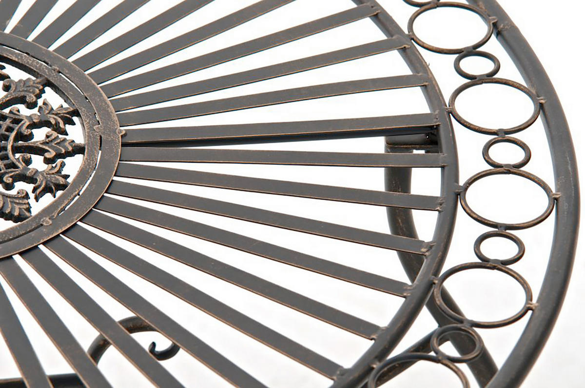 BALKONSET Bistroset Fuver Metall Bronze 2 Personen - Bronzefarben, Metall - DELUKE