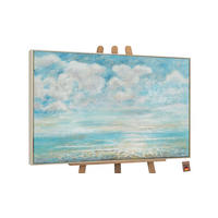 GEMÄLDE Abkühlung Schattenfugenrahmen Beige 120x80 cm - Beige, Holz (120/80cm) - YS-art gallery
