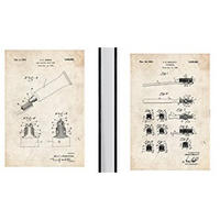 POSTER Set Mit 2 Zahnpflege Patent Set A4 Rahmenlos - Klar, Papier (29.7/5/21cm) - Nacnic