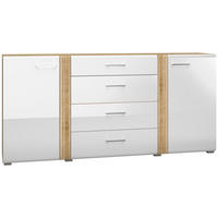 SIDEBOARD Akron-131 - Weiß, Holzwerkstoff (190/90/42cm) - Lomado