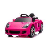 KINDER ELEKTROAUTO Porsche Carrera GT rosa Fernbedienung, Bluetooth, 2 Motoren, EVA-Reifen, Ledersitz, lizenziert - Rosa, Kunststoff (109/59/45cm) - Chipolino