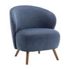 RELAXSESSEL, Dunkelblau - Blau, Textil (73/79/74cm) - Oviala