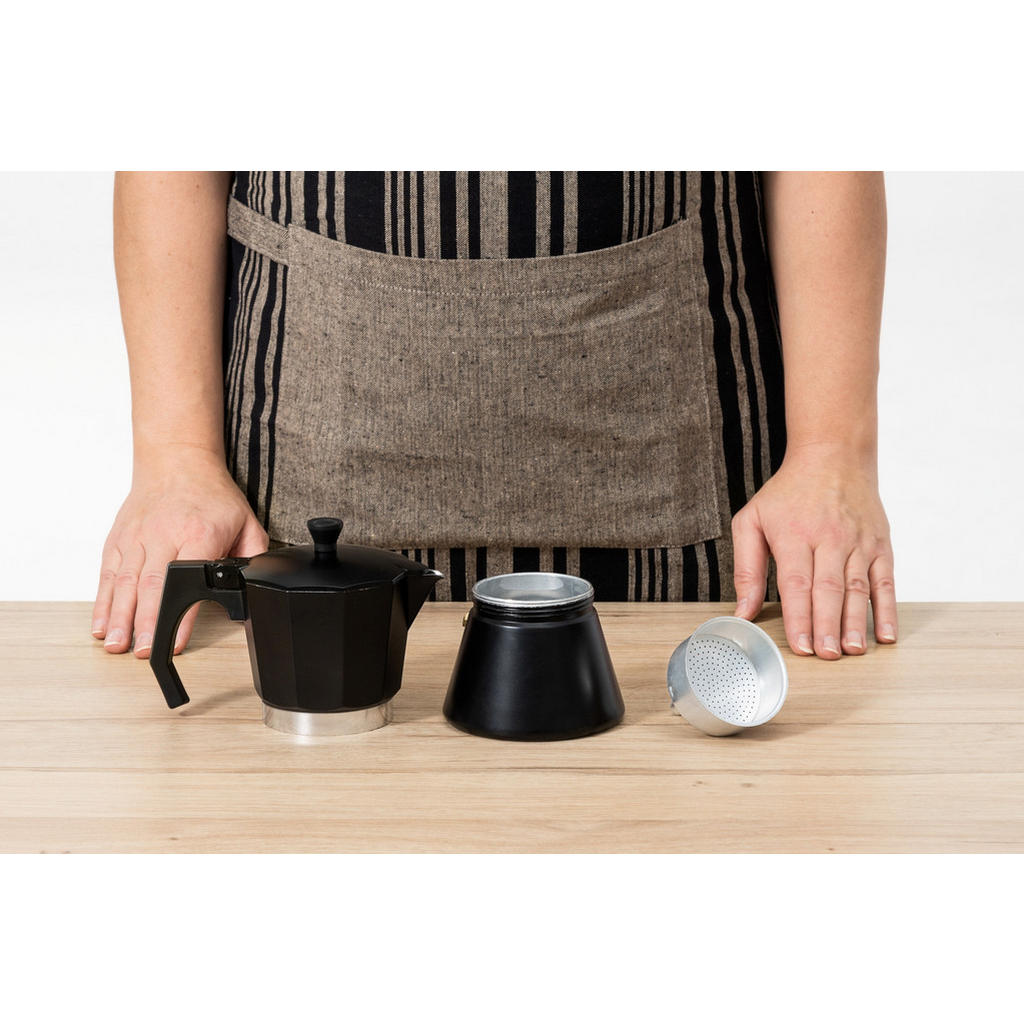 Thumbnail - Espressokocher, Schwarz, Metall, 18x18x10.5 cm, Kaffee & Tee, Tee- & Kaffeezubereitung, Kaffeebereiter