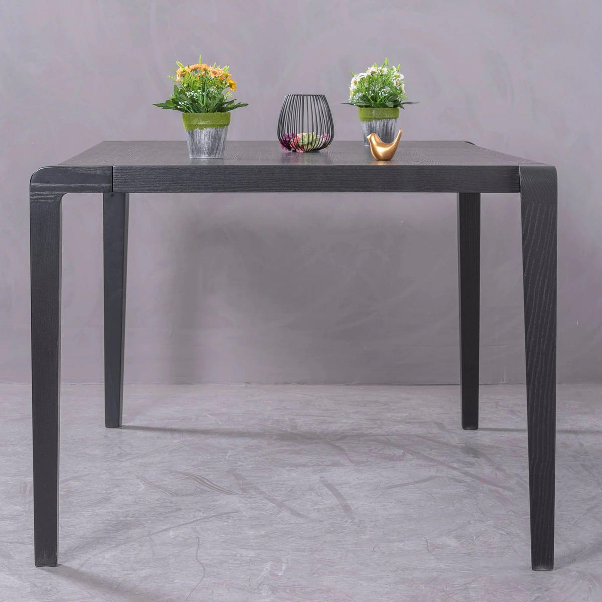 ESSTISCH Rechteckig Schwarz 90/155/73 cm - Schwarz, Holz (90/155/73cm) - Nest Dream