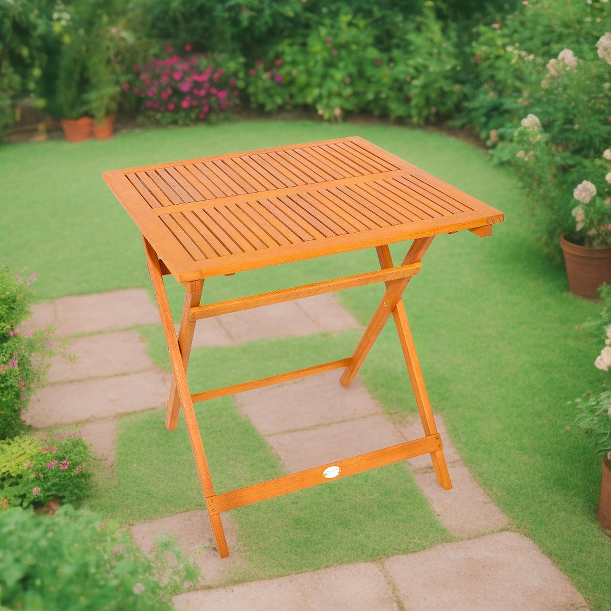 GARTENTISCH Linus - Braun, Holz (70/70/73cm) - Sedex