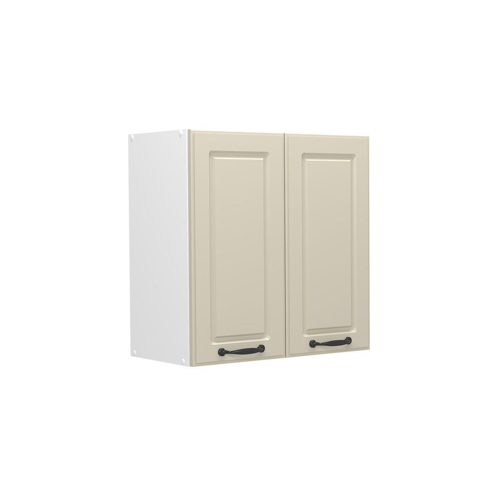 HÄNGESCHRANK R-Line, Sand Landhaus/Weiß, 60 cm - Sandfarben/Weiß, Holzwerkstoff (60/60/31cm) - Vicco