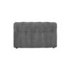 SOFA SITZELEMENT SEPHI Grau Cord - Schwarz/Grau, Kunststoff/Textil (107/62/27cm) - KAWOLA